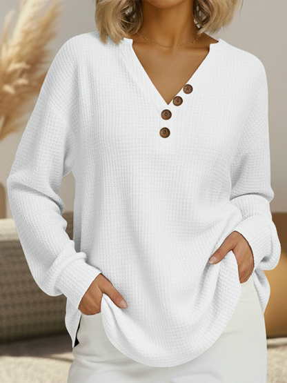 Pull Tricot Waffle Confort Coupe Ajustée
