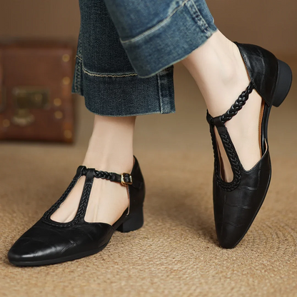 Chaussures Mary Jane Femme Bride Tressée Style Classique