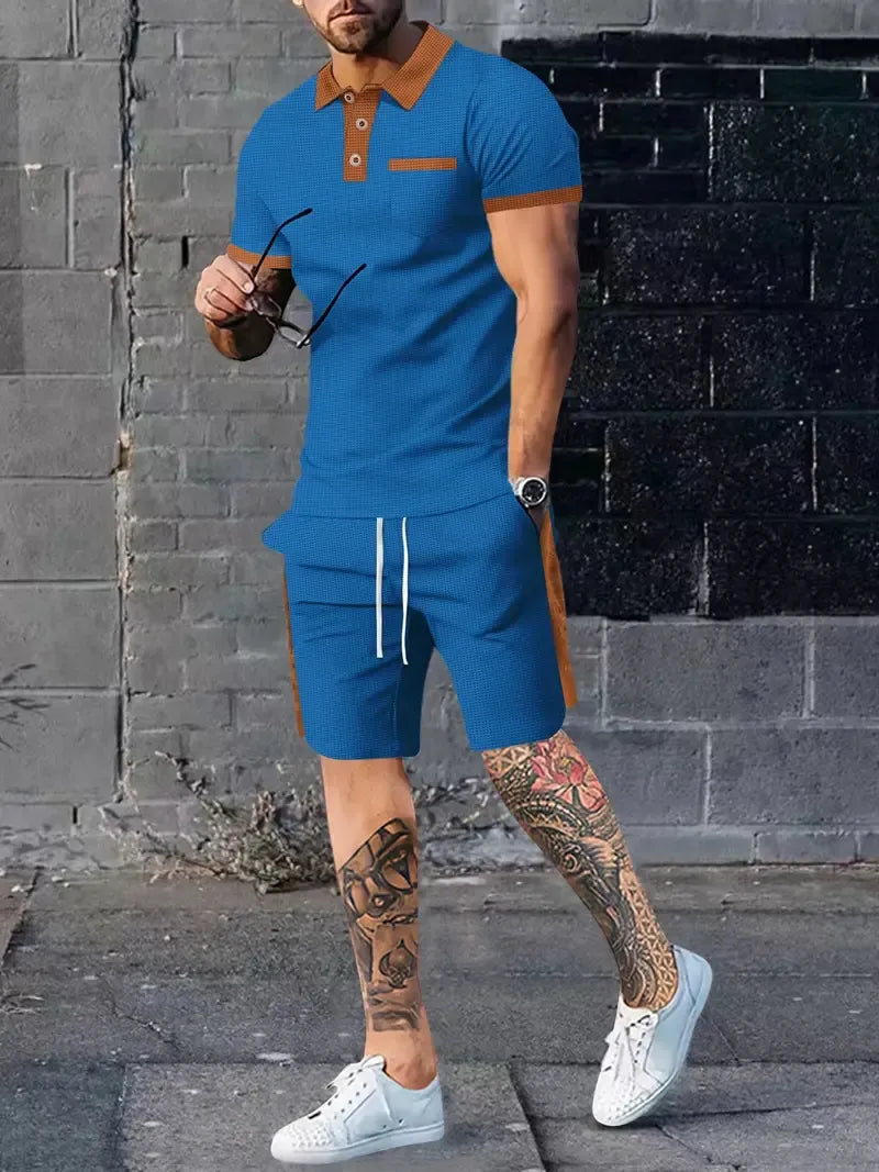 Costume Décontracté Été 2 Pièces Homme