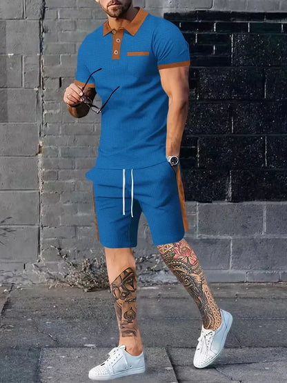 Costume Décontracté Été 2 Pièces Homme