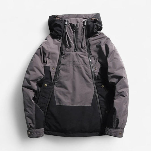Blouson Streetwear Zippé avec Capuche et Poches - PanierRoyale