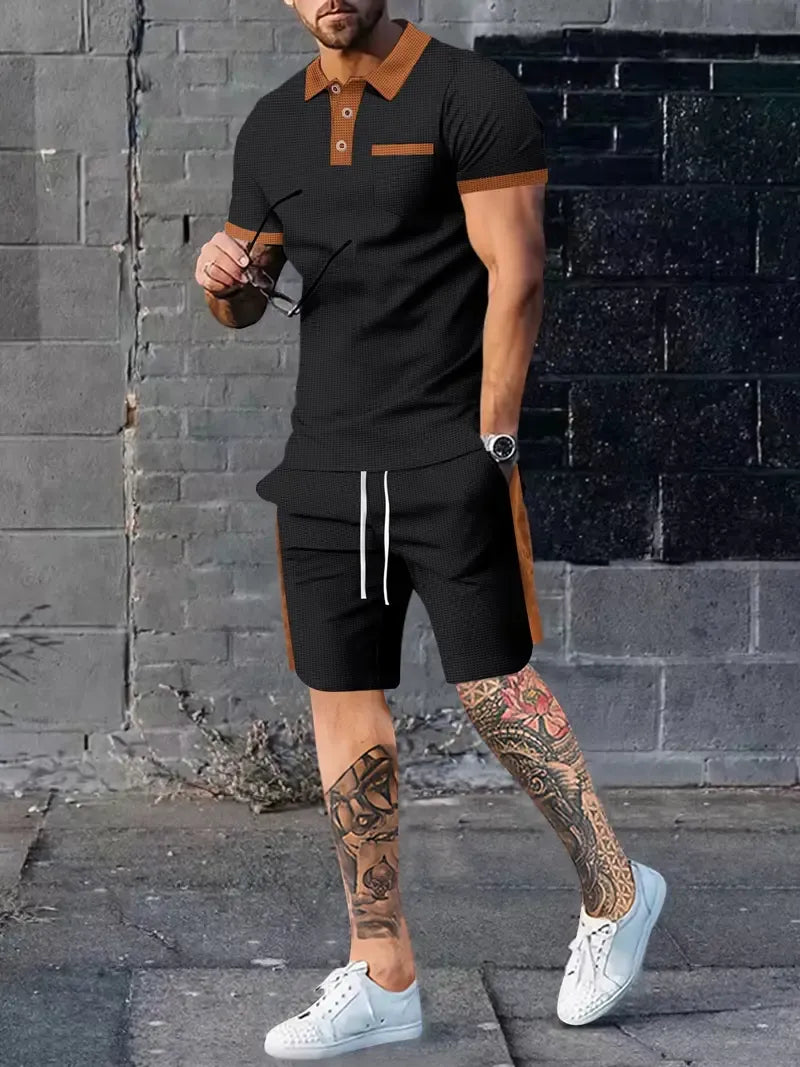 Costume Décontracté Été 2 Pièces Homme