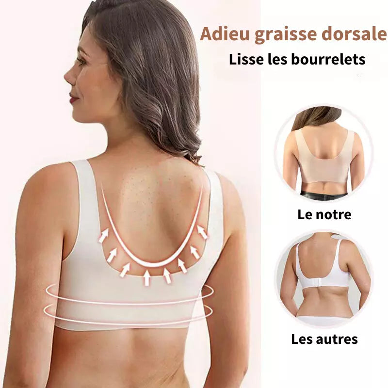 Soutien-gorge Femme Sans Fil Fermeture Frontale Confort Respirant