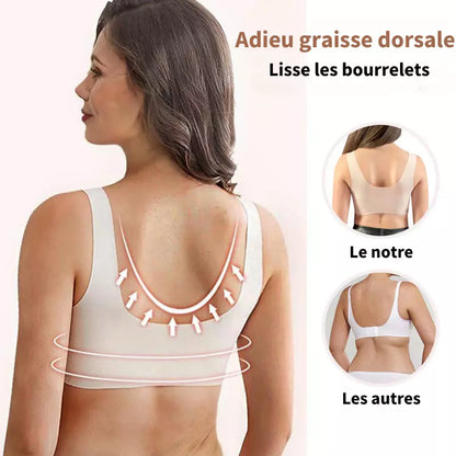 Soutien-gorge Femme Sans Fil Fermeture Frontale Confort Respirant