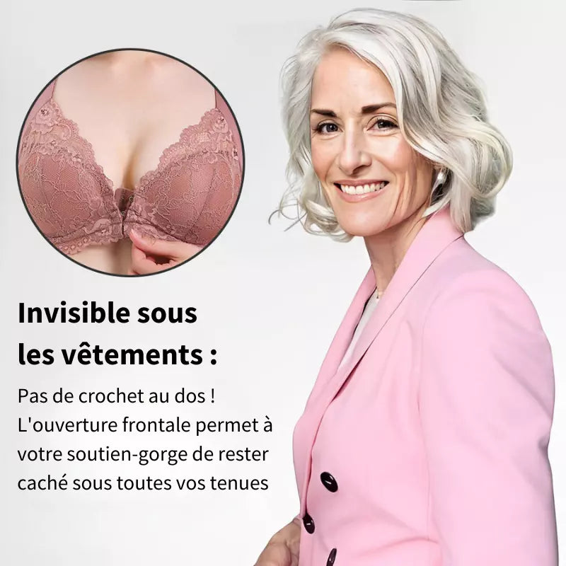 Soutien-gorge Femme Sans Fil Fermeture Frontale Confort Respirant