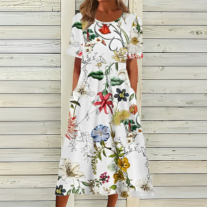 Robe Été Florale Pour Femmes