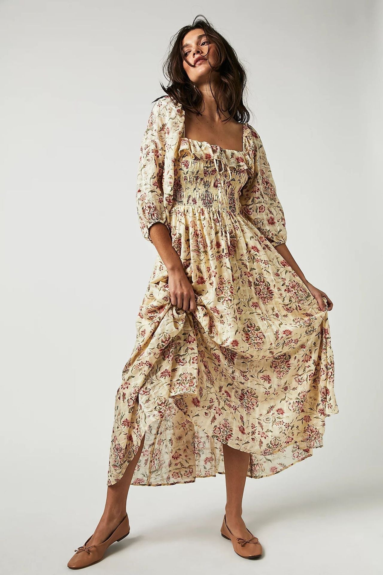 Robe Femme Été en Coton Floral et Léger - PanierRoyale