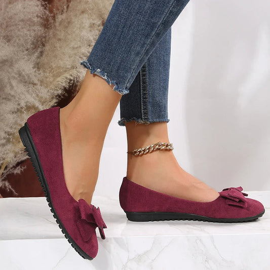 Ballerines Femmes Printemière avec Nœuds en Ruban - BerlinGlamour