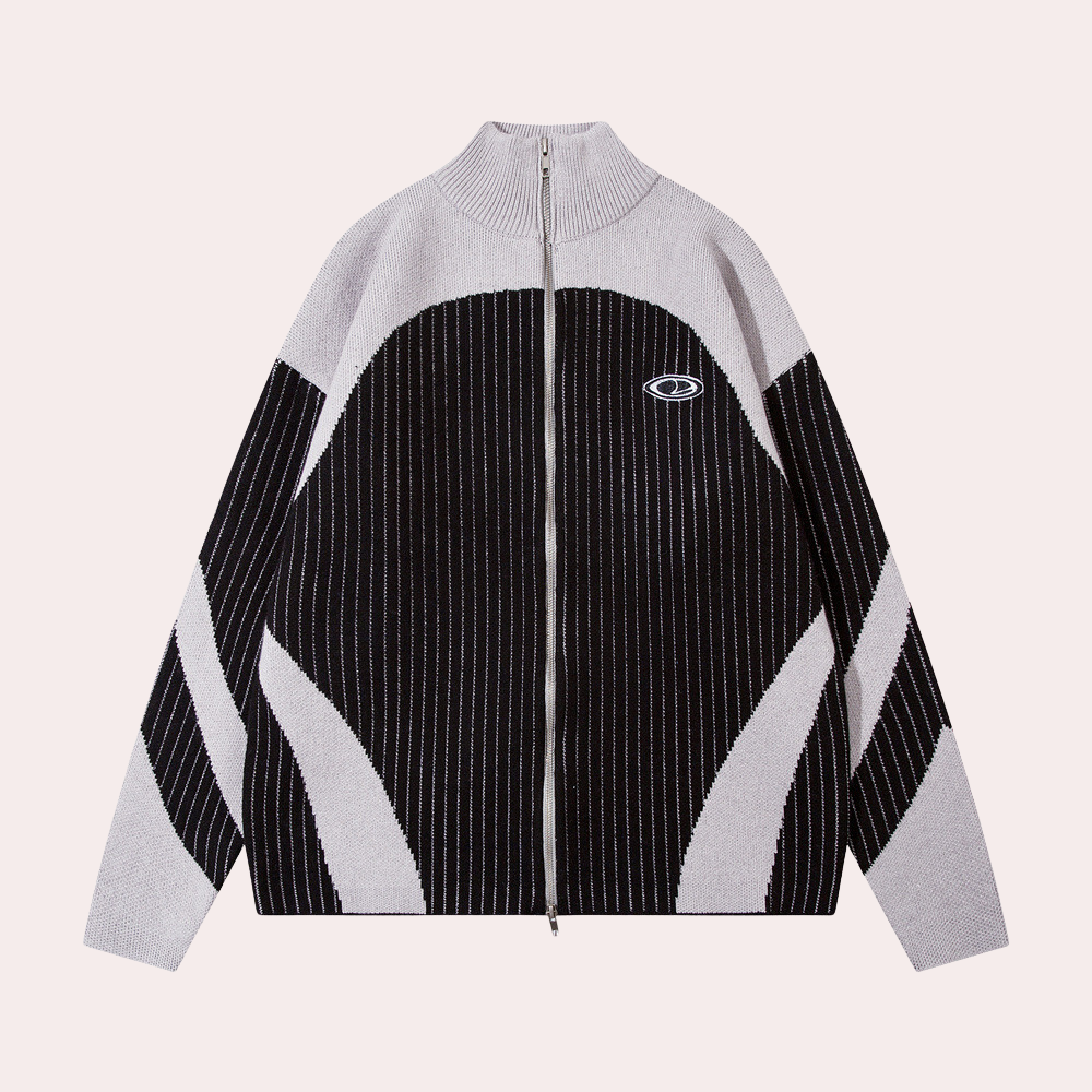 PAVLE - Cardigan Élégant à Zippes à Double Sens pour Hommes