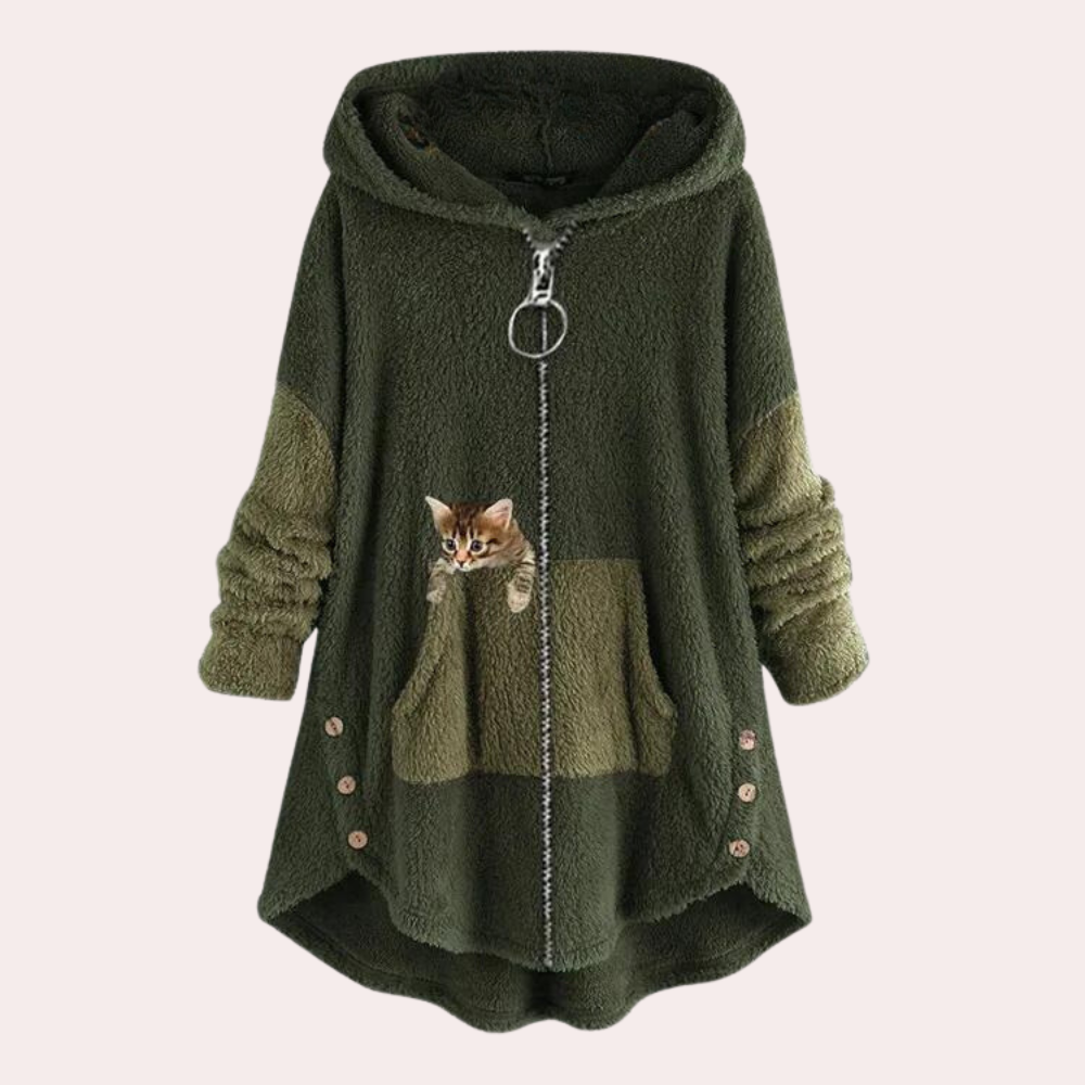 MAKELINA - Sweater à Capuche Ample pour Femmes