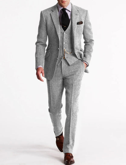 Costume Homme 3 Pièces Noir Classique Taille Personnalisée