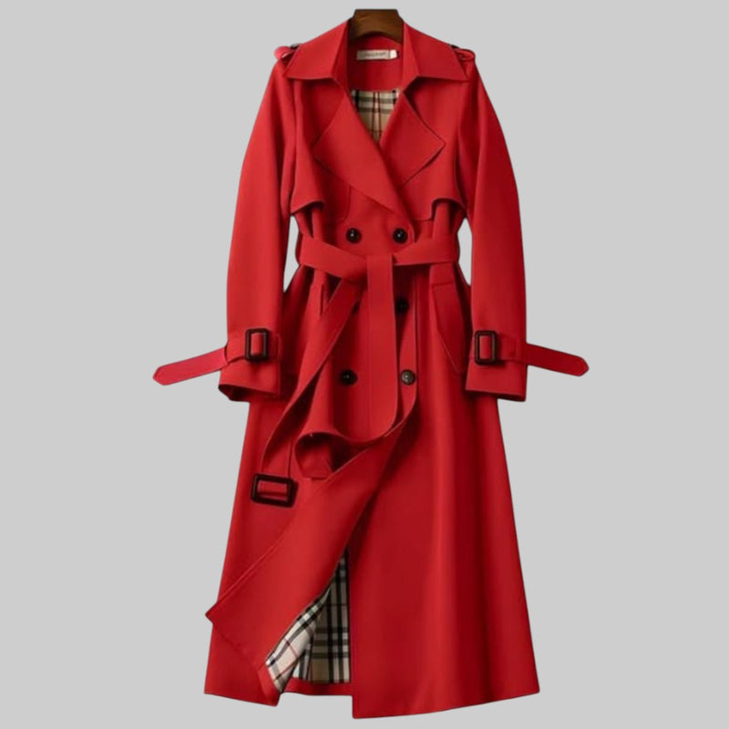 Trenchcoat Femme Classique Hiver avec Ceinture
