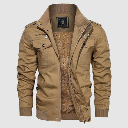 Blouson Homme Hiver Chauffant avec Doublure Polaire