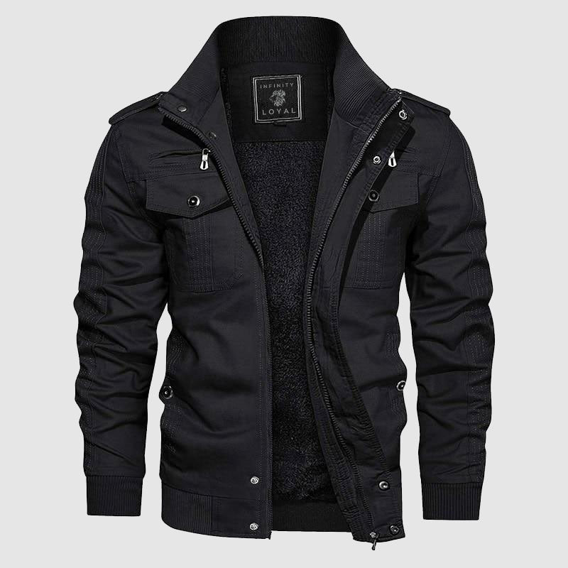 Blouson Homme Hiver Chauffant avec Doublure Polaire