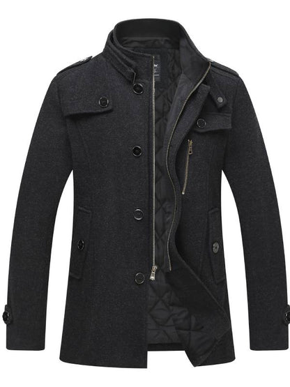 Veste Pour Homme Avec Col Montant | Hiver