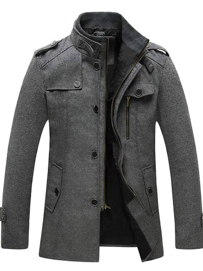 Veste Hiver Homme Col Montant Étanche et Chaude