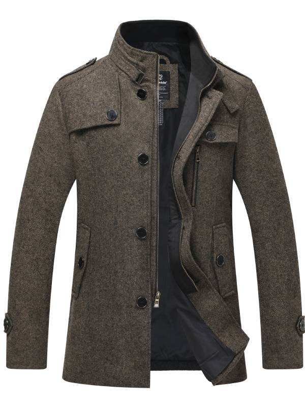Veste Hiver Homme Col Montant Étanche et Chaude - PanierRoyale