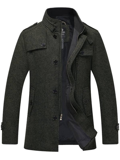 Veste Pour Homme Avec Col Montant | Hiver