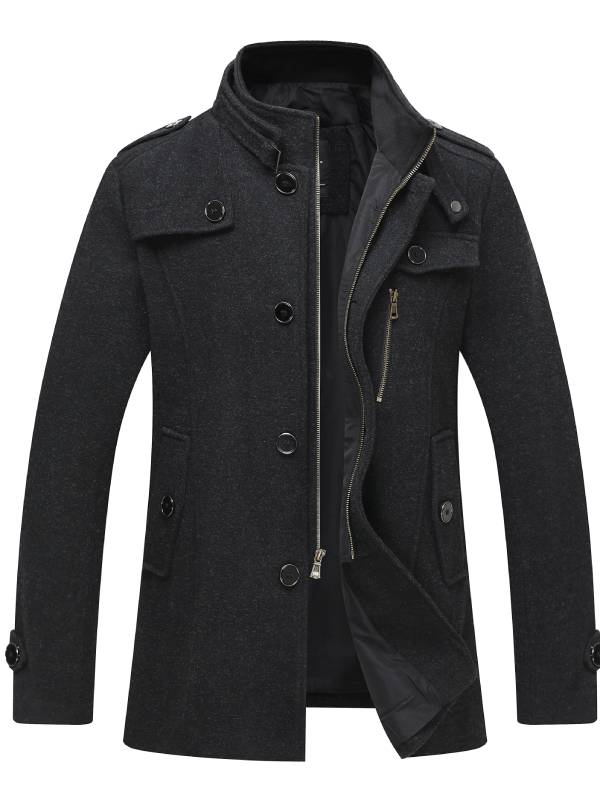 Veste Hiver Homme Col Montant Étanche et Chaude