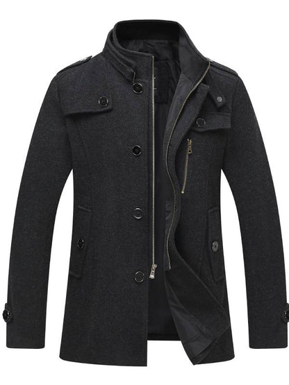 Veste Hiver Homme Col Montant Étanche et Chaude