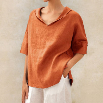 Chemise Femme Col V Confort et Décontractée - PanierRoyale
