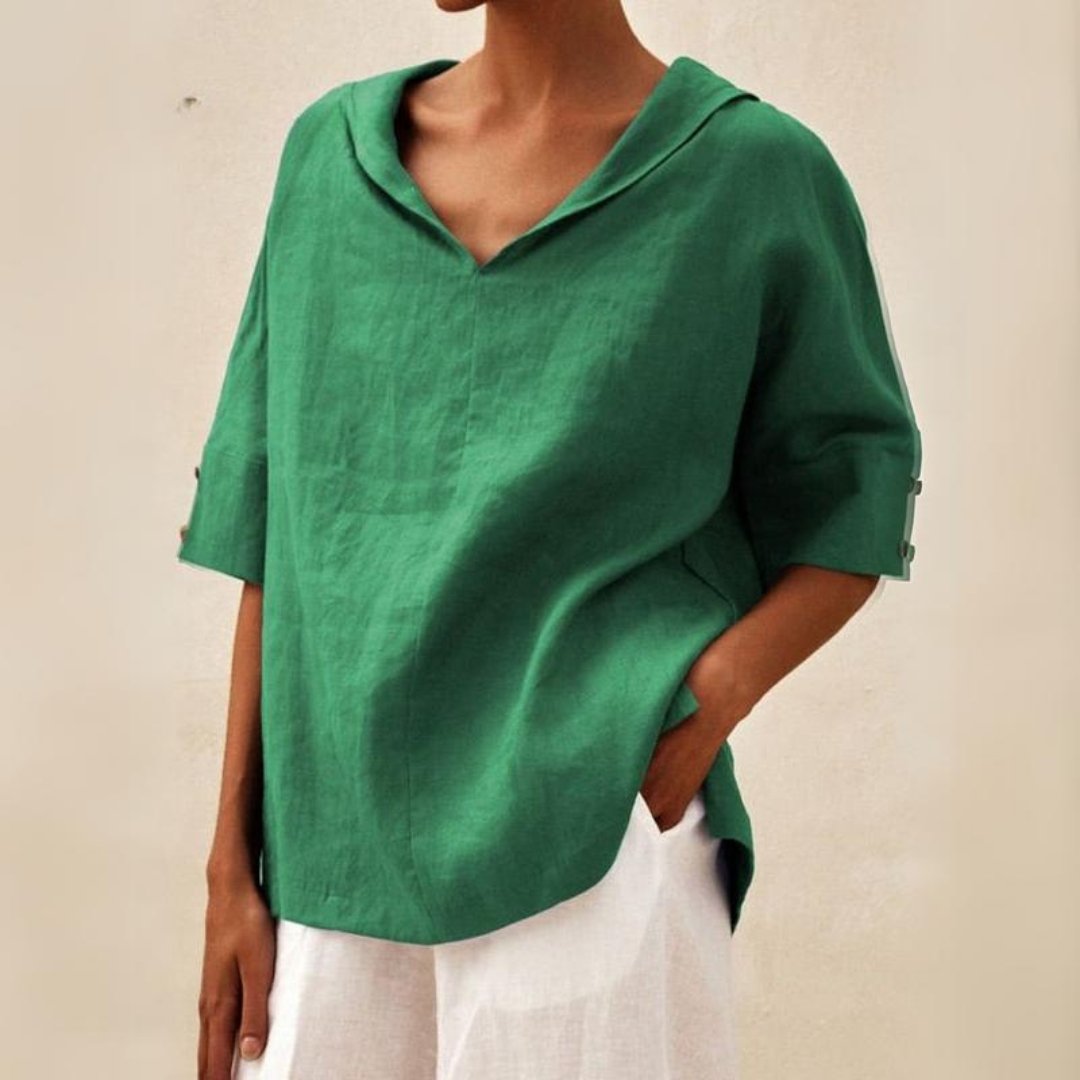 Chemise Femme Col V Confort et Décontractée