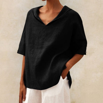 Chemise Femme Col V Confort et Décontractée