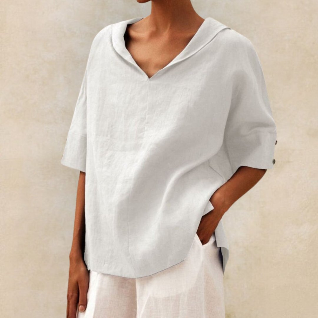 Chemise Femme Col V Confort et Décontractée