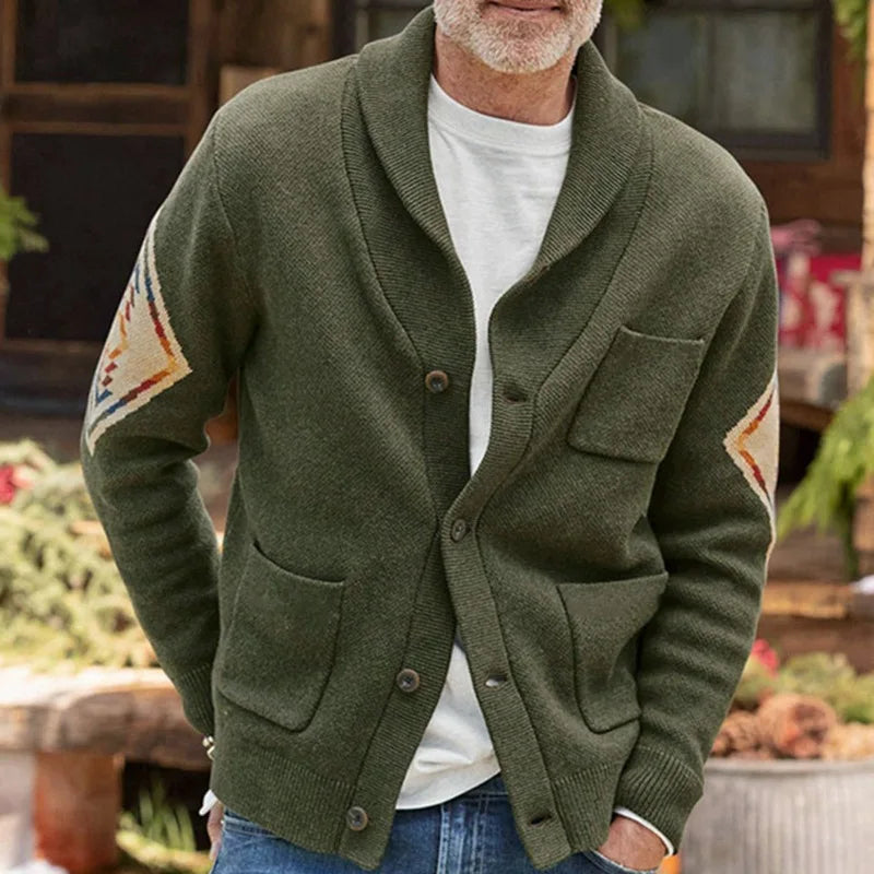 Cardigan Homme Manches Longues Élégant Moderne - PanierRoyale