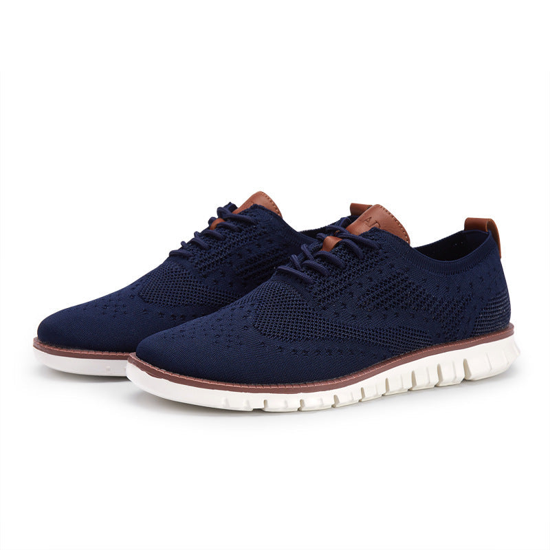 Baskets Running Homme Respirantes Bleu Marine