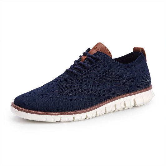 Baskets Running Homme Respirantes Bleu Marine - PanierRoyale