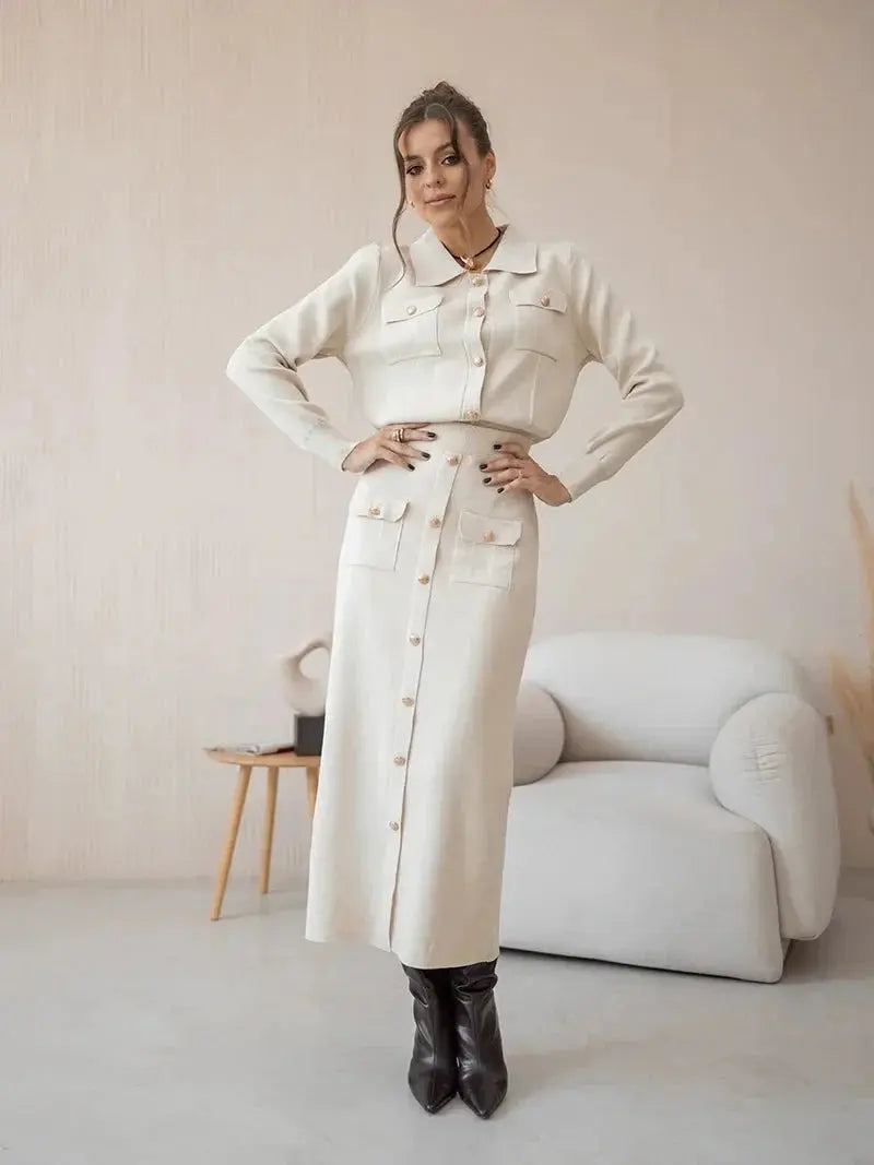 Costume Femme Élégant Blazer et Jupe pour Professionnelles - BerlinGlamour