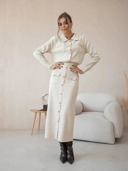 Costume Femme Élégant Blazer et Jupe pour Professionnelles - BerlinGlamour