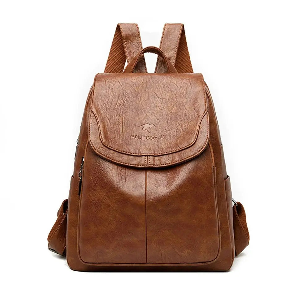 Sac à Dos Cuir Sécurisé Anti-Vol - BerlinGlamour