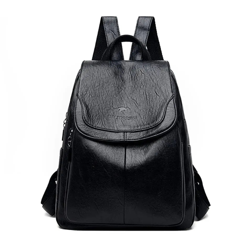 Maya| Anti-Diebstahl Rucksack aus Leder Zendoo.de