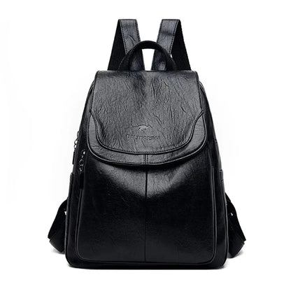 Maya| Anti-Diebstahl Rucksack aus Leder Zendoo.de