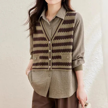 BIA - Pull Cardigan Confortable et Chaleureux pour Femmes