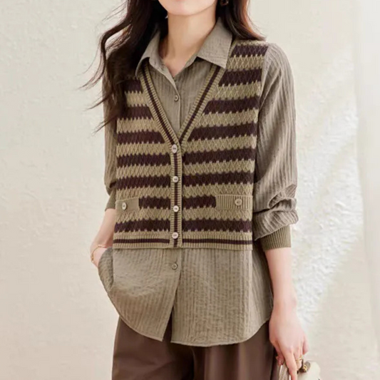 BIA - Pull Cardigan Confortable et Chaleureux pour Femmes