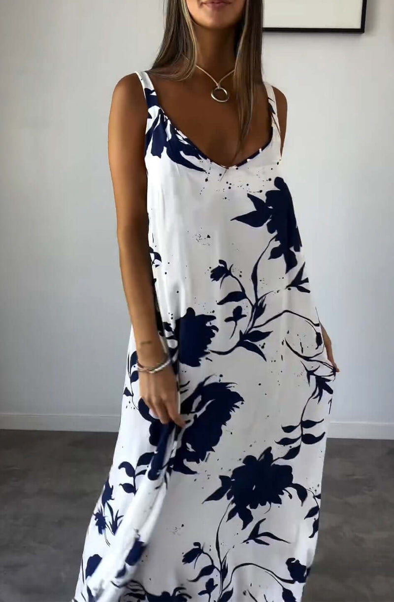 Robe Été Imprimée Manches Courtes Chic - PanierRoyale