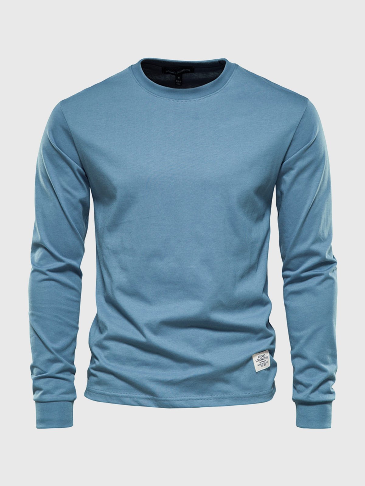 Chemise Homme Coton Manches Longues Col Rond Classique