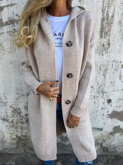 Cardigan long Femme en Maille Douce Coupe Ample - PanierRoyale