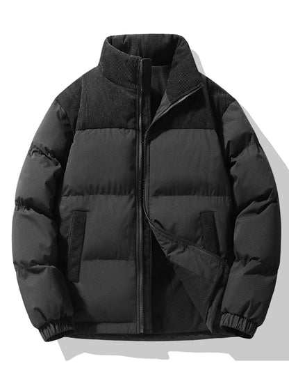 Parka Hiver Homme Classique avec Fermeture Éclair