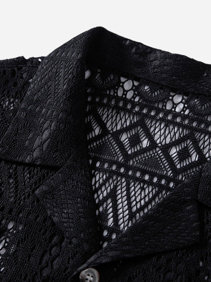 Chemise Homme Transparente à Motifs Ethniques