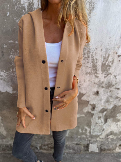 Veste femme longue capuche - Légère et Chaude pour Hiver