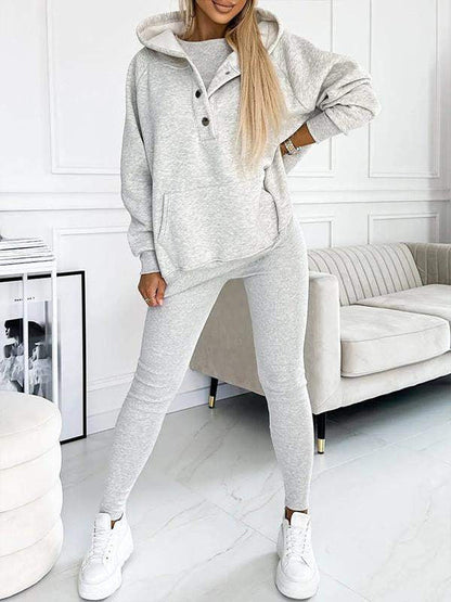Sweat à Capuche Femme Doux et Élastique avec Pantalon Jogging Confortable - PanierRoyale