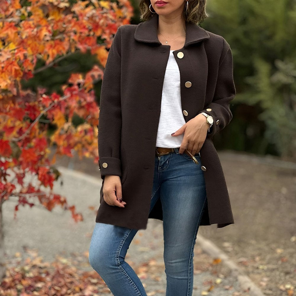 Veste décontractée avec poches et fermeture boutons