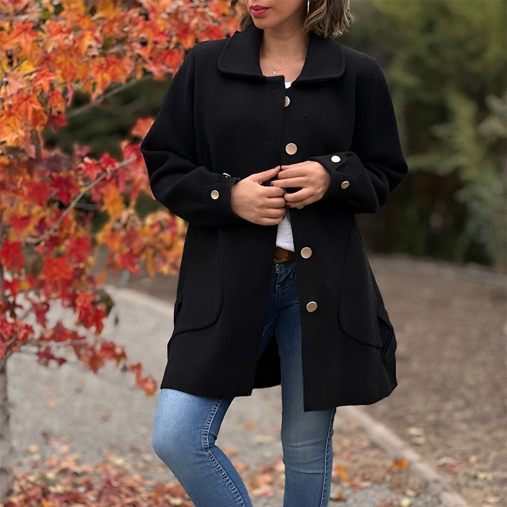 Veste décontractée avec poches et fermeture boutons