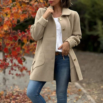 Veste décontractée avec poches et fermeture boutons - PanierRoyale