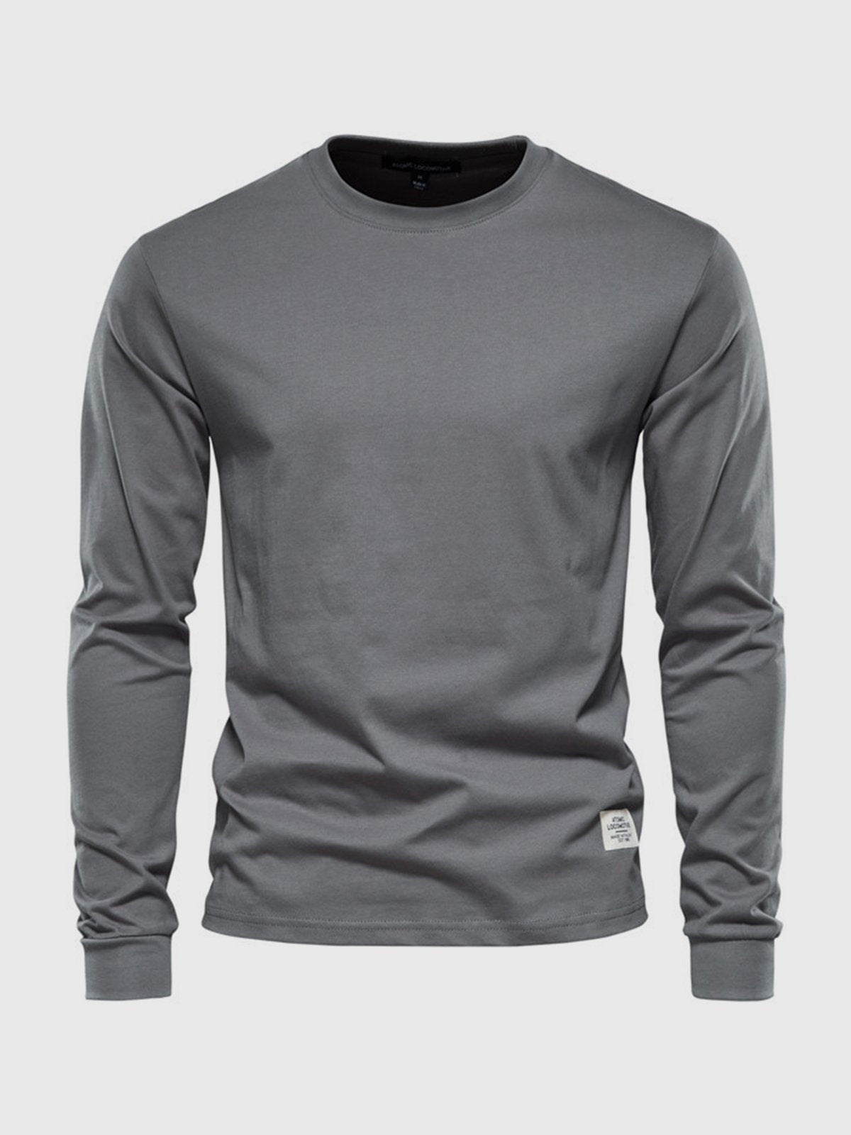 Chemise Homme Coton Manches Longues Col Rond Classique