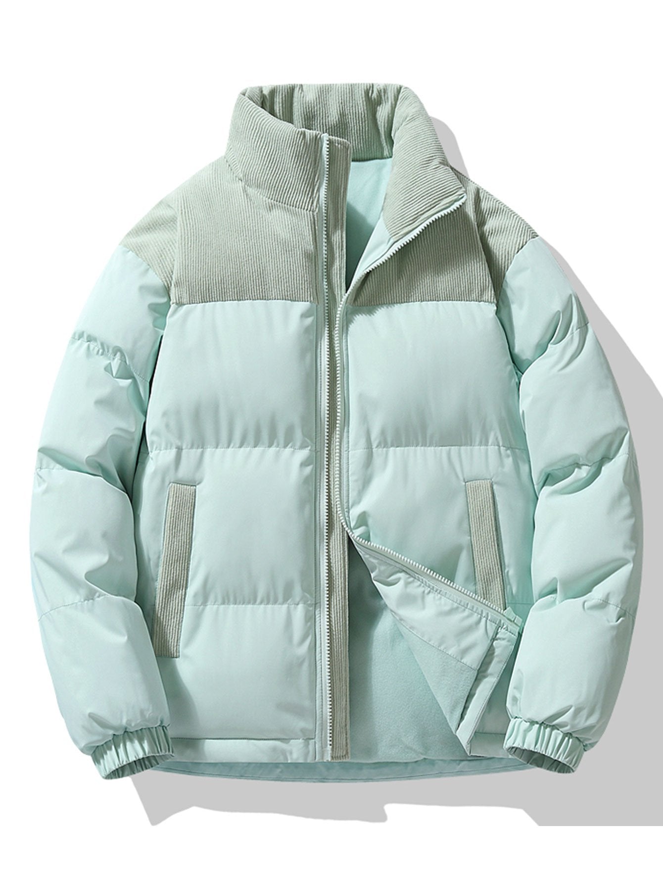 Parka Hiver Homme Classique avec Fermeture Éclair